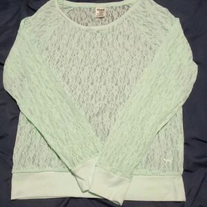 Victoria Secrets Pink Lace Pullover from VS